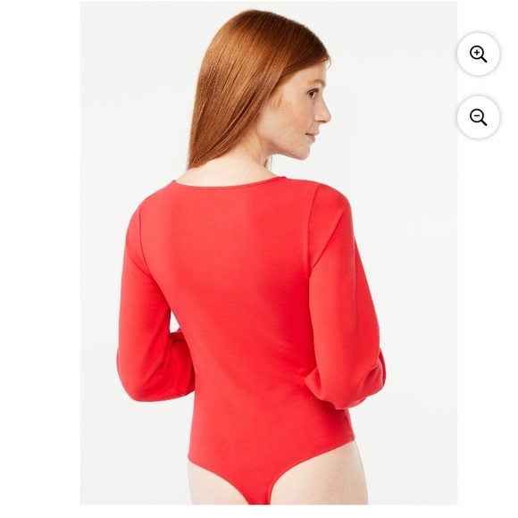 Free Assembly long sleeve blouson sleeve bodysuit - Picture 2 of 7